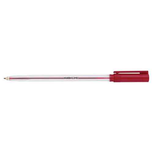 HAINENKO Guľôčkové pero Micron Medium, neklikacie, priemer hrotu: 1,0 mm, červené