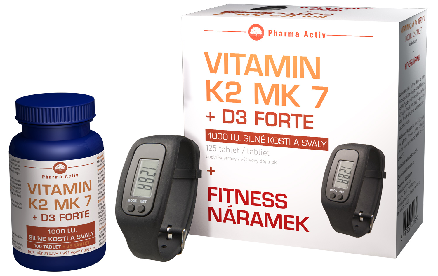Pharma Activ Vitamín K2 MK 7  D3 FORTE