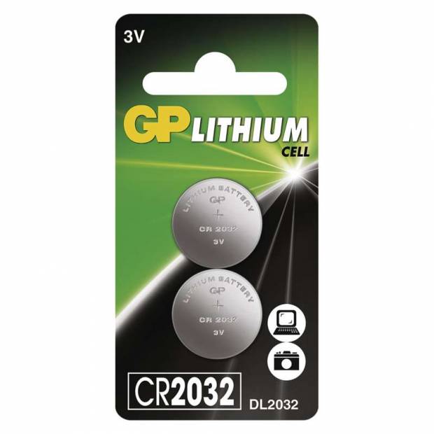 GP líthiová gombíková batéria CR2032