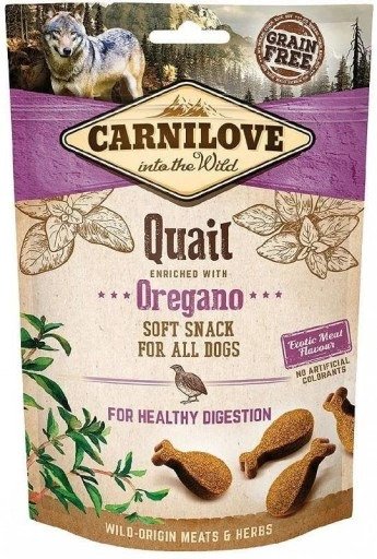 Carnilove Dog Semi Moist Snack Quail With Oregano 200g