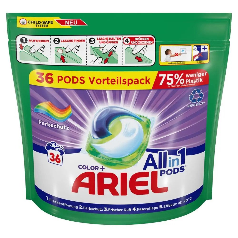 Ariel Gelové tablety 36ks Color