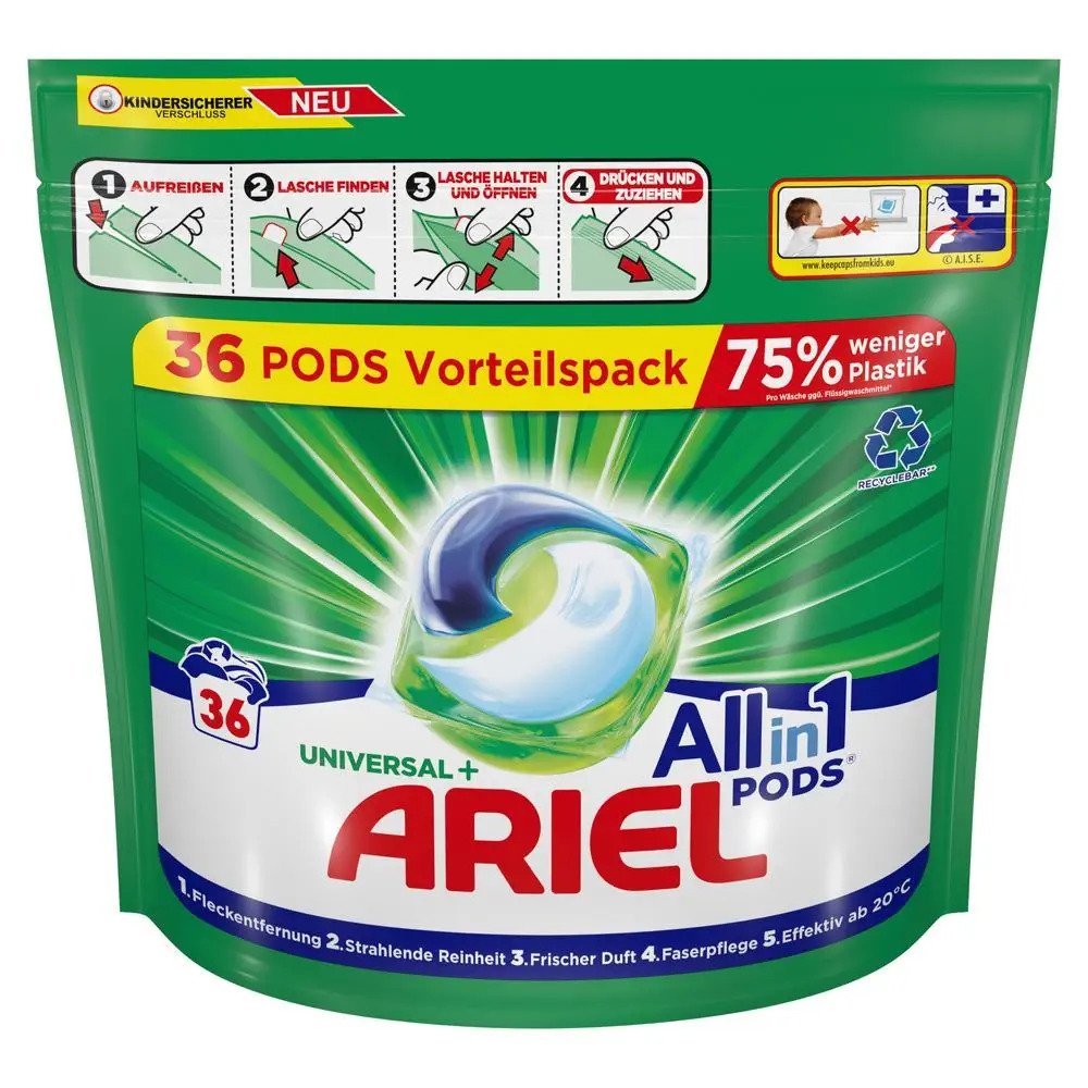 Ariel Gelové tablety 36ks Universal