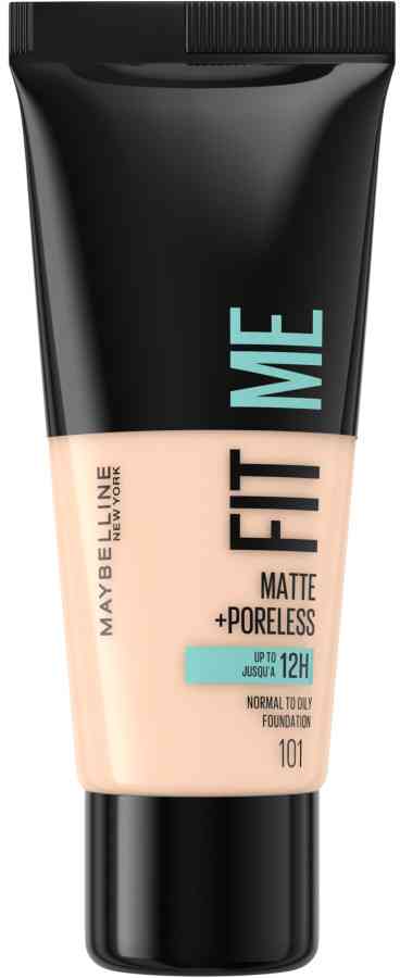 Maybelline NY Fit Me Matte and Poreless Makeup 101 zmatňujúci make-up pre normálnu a mastnú pleť 30 ml