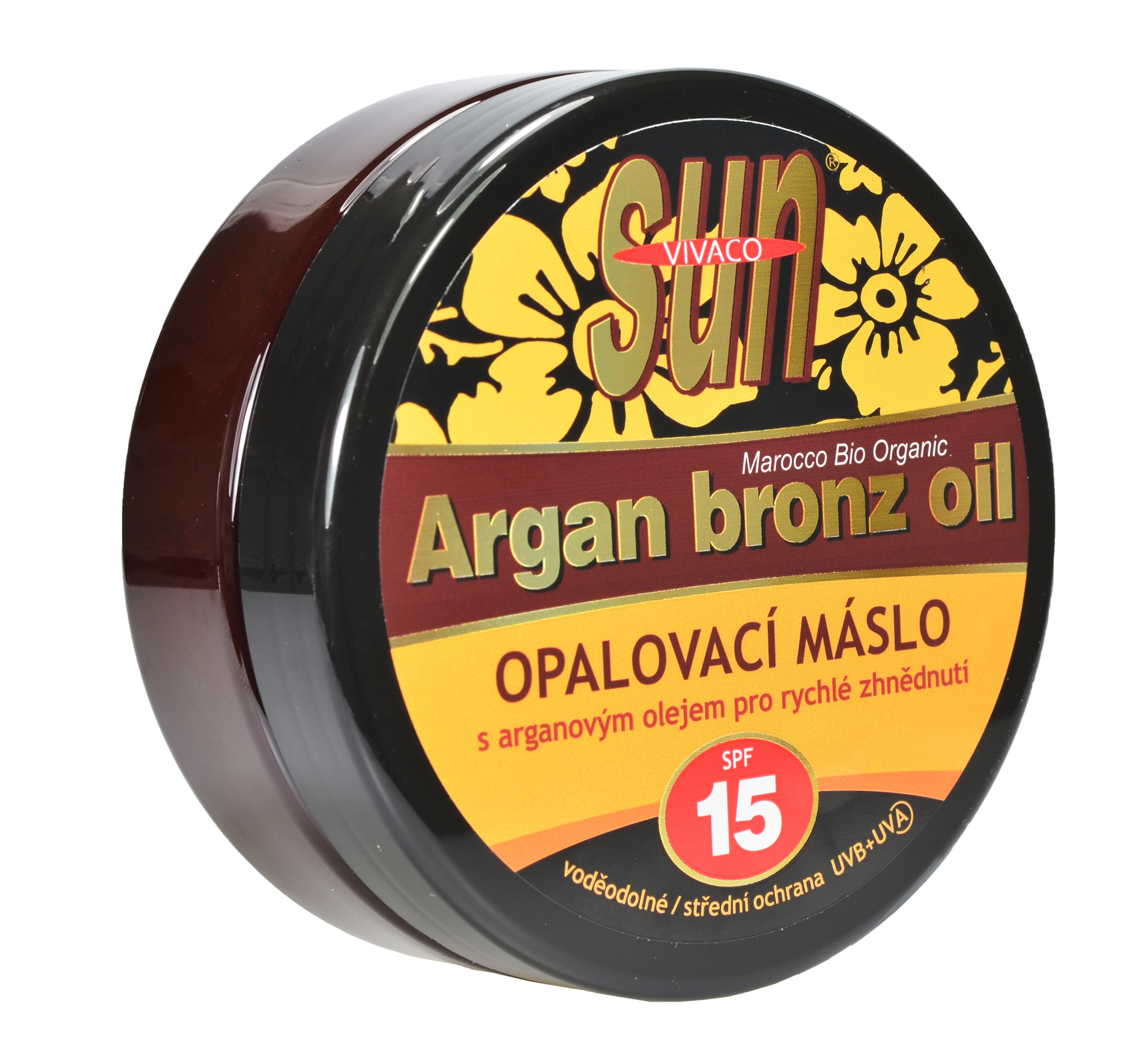 VIVACO SUN ARGAN BRONZ opaľovacie maslo SPF 15 s argánovým olejom