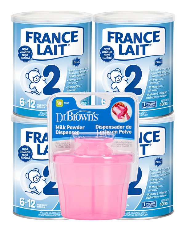 France Lait 2 dojčenské mlieko  zásobník