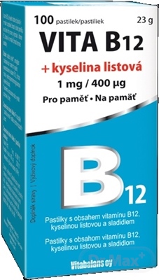 Vitabalans VITA B12  kyselina listová