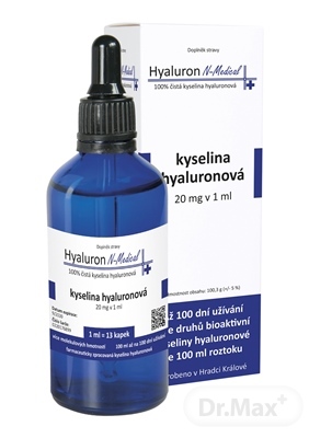 Hyaluron N-Medical 100 percent čistá kyselina hyalurónová