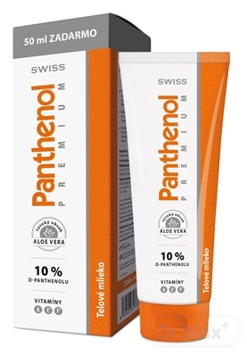 SWISS Panthenol PREMIUM 10 percent telové mlieko