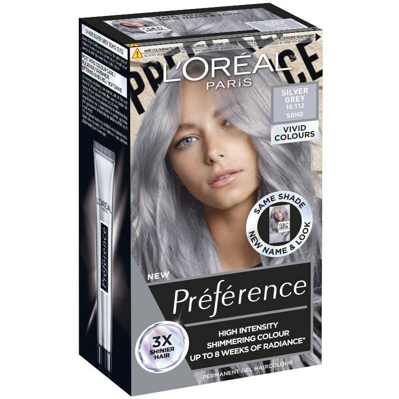 LOréal Paris Préférence Vivid Colors permanentná farba na vlasy 10.112 Soho - Silver Grey, 609054 ml