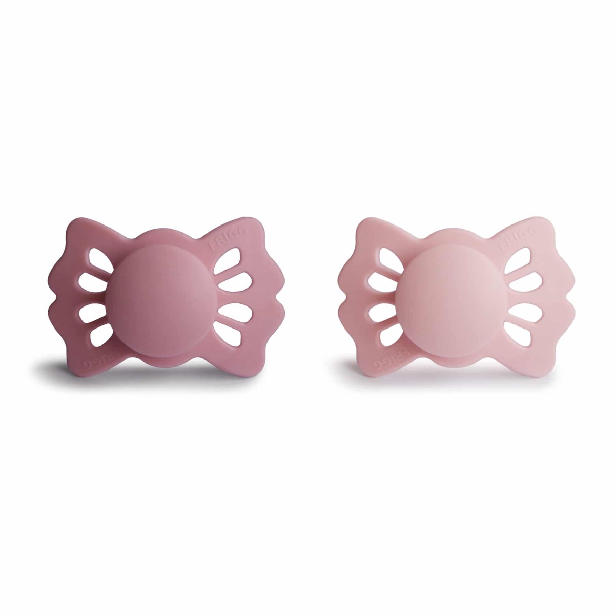 FRIGG Lucky Symetrické cumlíky CedarBaby Pink, 0-6m, dvojbalenie