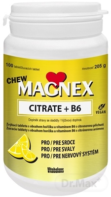 Vitabalans MAGNEX CITRATE  B6 CHEW
