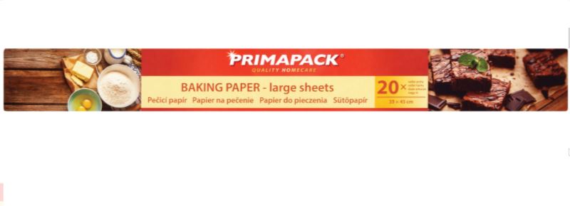 Primapack Papier na pečenie - veľké hárky 33x45cm20ks