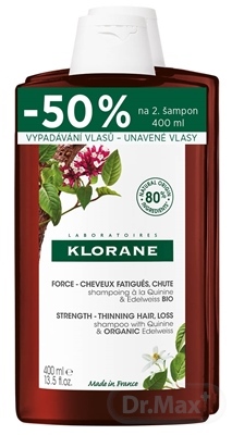 Klorane šampón na vlasy À La Quinine  Edelweiss (Duo)