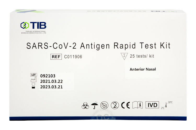 TEST SARS-COV-2 ANTIGEN NOSOVY TIB 25KS