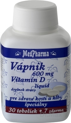 MedPharma VÁPNIK 600 mg  Vitamín D liq.