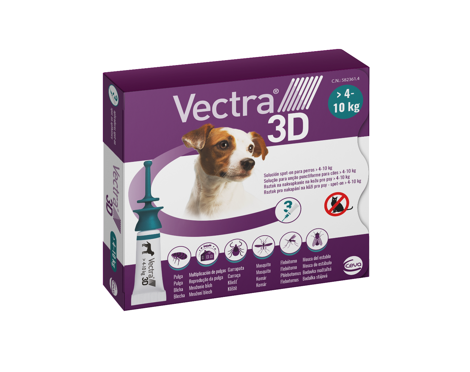 Vectra 3D spot-on pre psy S (4–10 kg)