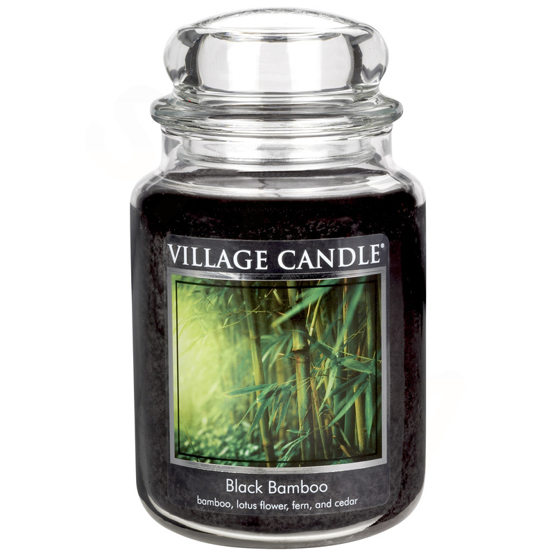 Village Candle Vonná sviečka v skle - Black Bamboo - Bambus, veľká