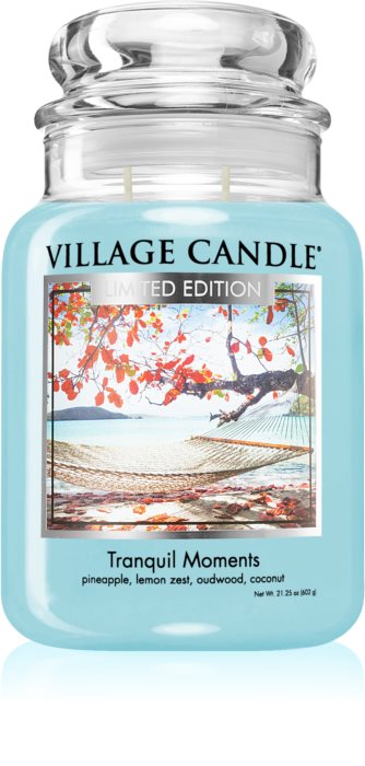 Village Candle Vonná sviečka v skle - Tranquil Moments - Pokojné chvíle, veľká