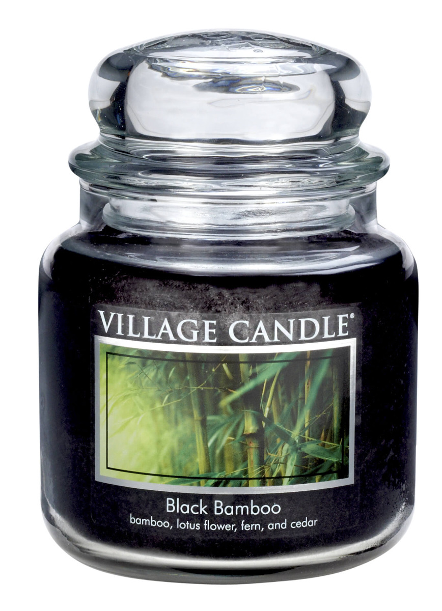 Village Candle Vonná sviečka v skle - Black Bamboo - Bambus, stredný
