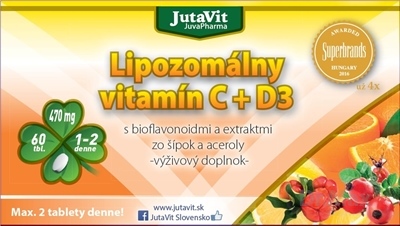 JutaVit Lipozomálny vitamín C  D3