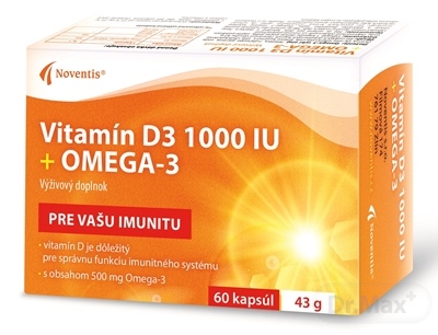 Noventis Vitamín D3 1000 IU  Omega-3