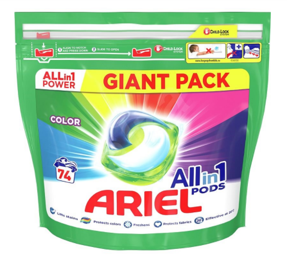 Ariel Gelove Tablety 74Ks Color