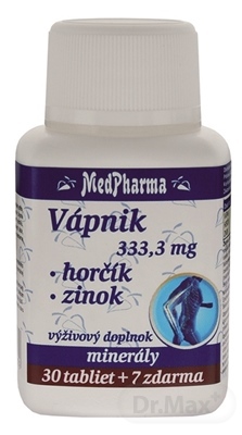MedPharma VÁPNIK 333,3 mg  Horčík  Zinok