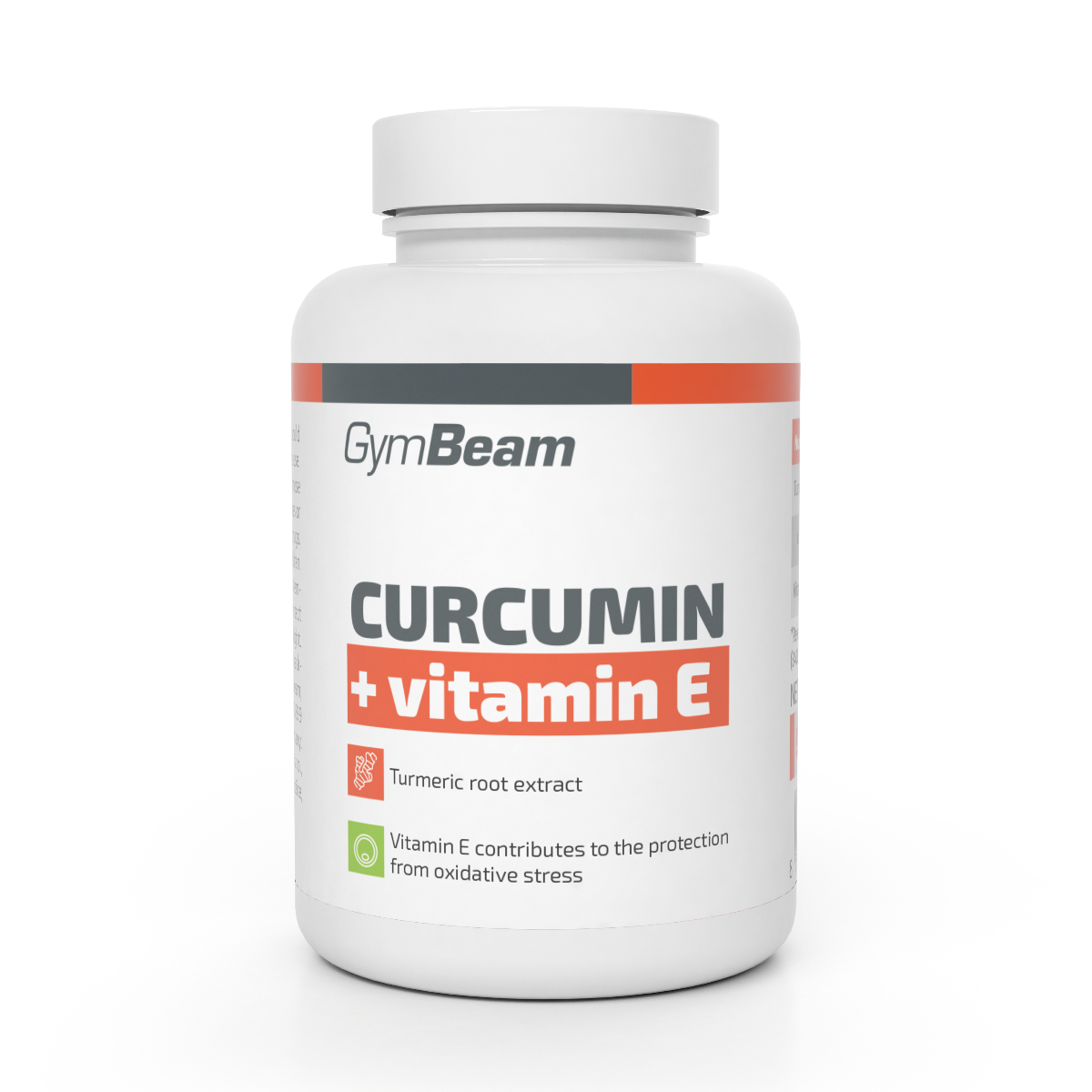GymBeam Kurkumín   Vitamín E 90 tab.