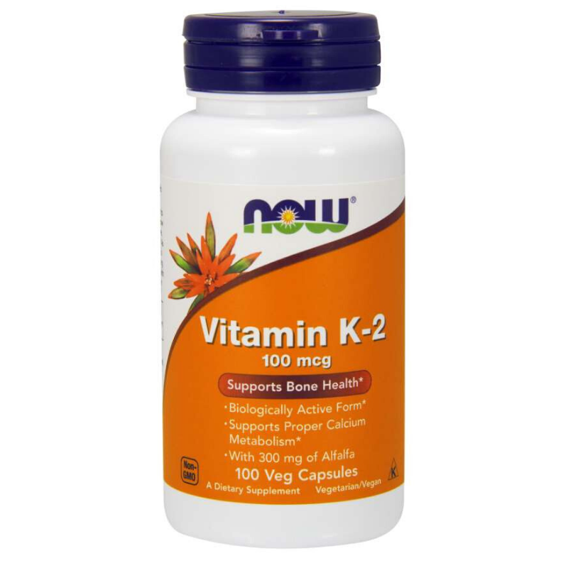 NOW Foods Vitamín K-2 100 mcg 100 kaps.