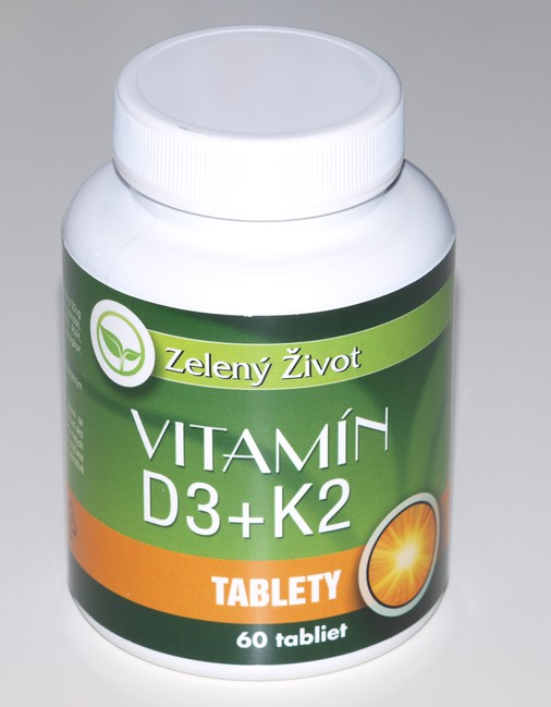 Vitamín D3  K2, 60 tbl.