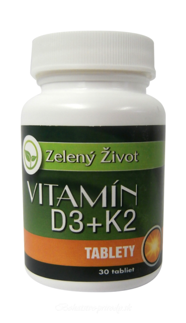 Vitamín D3  K2, 30 tbl
