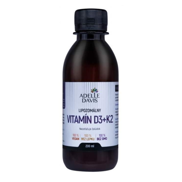 ADELLE DAVIS Lipozomálny vitamín D3K2 200 ml