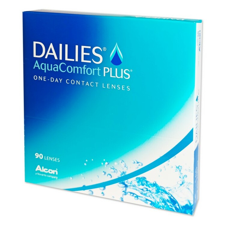 ALCON Dailies AquaComfort Plus jednodňové šošovky 90 kusov, Počet dioptrií: -10,0, Priemer: 14,0, Zakrivenie: 8,7, Počet ks: 90 ks