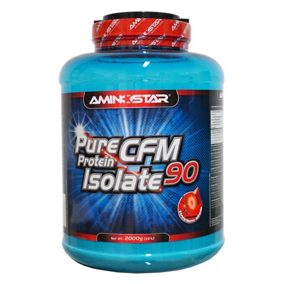 AMINOSTAR Pure CFM proteín isolate 90 percent príchuť jahoda 2000 g