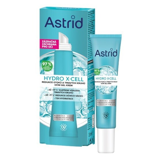 ASTRID Hydro X-Cel Očný gél krém proti opuchom a tmavým kruhom 15 ml