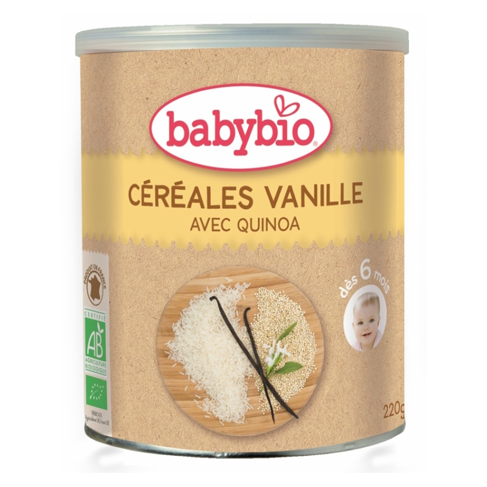 BABYBIO nemléčná kaše s vanilkou 220 g