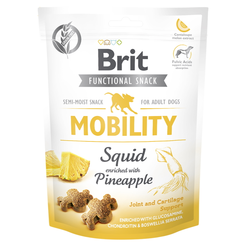 BRIT Care Functional Snack Mobility Squid s kalamárom a ananásom pre psov 150 g