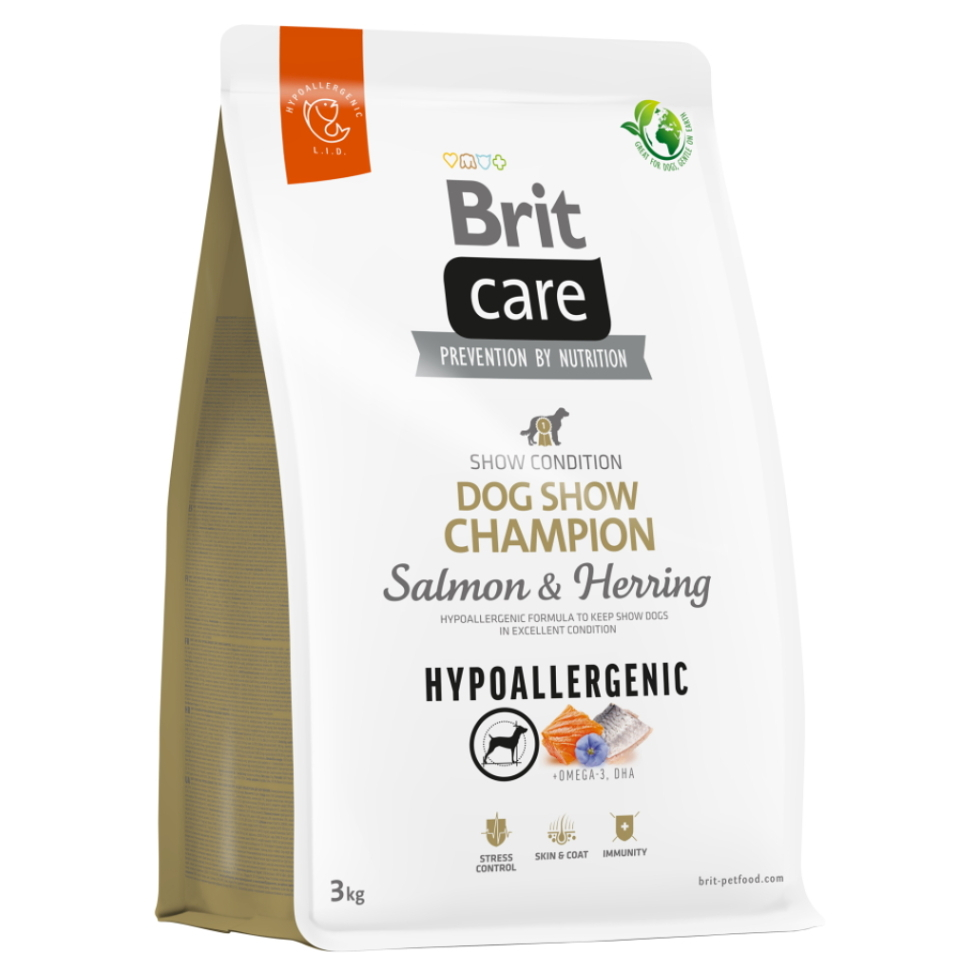 BRIT Care Hypoallergenic Dog Show Champion granule pre psov 1 ks, Hmotnosť balenia: 3 kg