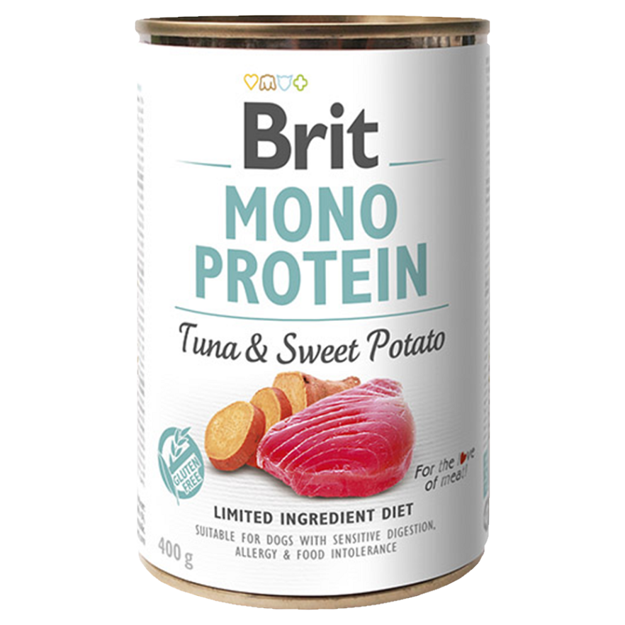 Brit MONO PROTEIN Tuna  Sweet Potato konzerva pre psov 400 g