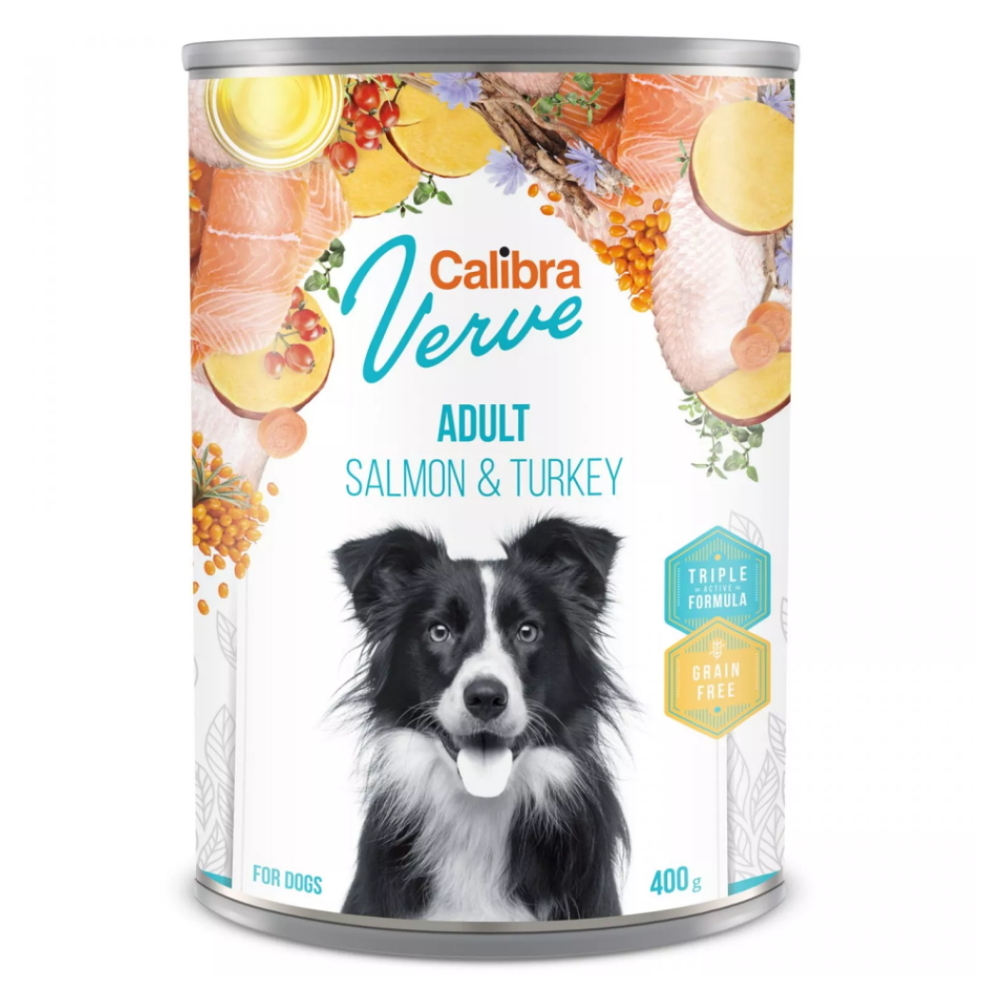 CALIBRA Verve Adult SalmonTurkey konzerva pre psov 400 g