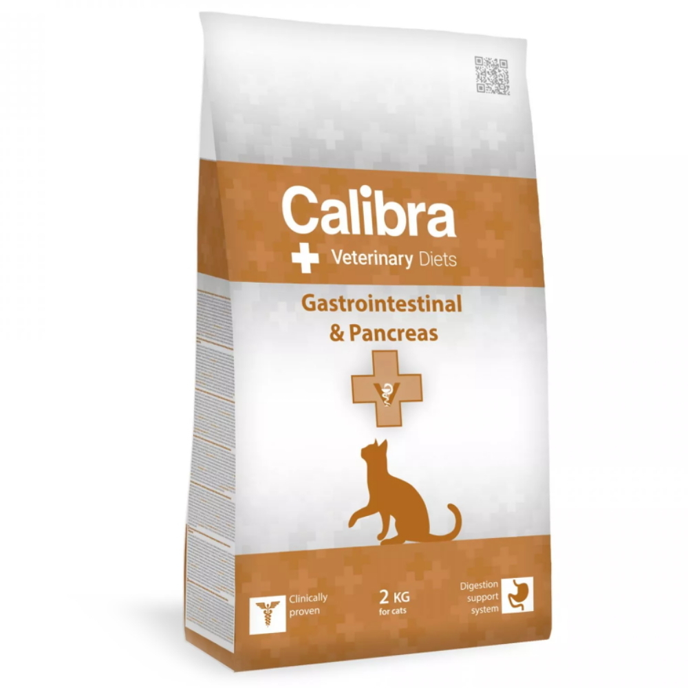 CALIBRA Veterinary Diets Gastrointestinal  Pancreas granuly pre mačky, Hmotnosť balenia: 2 kg