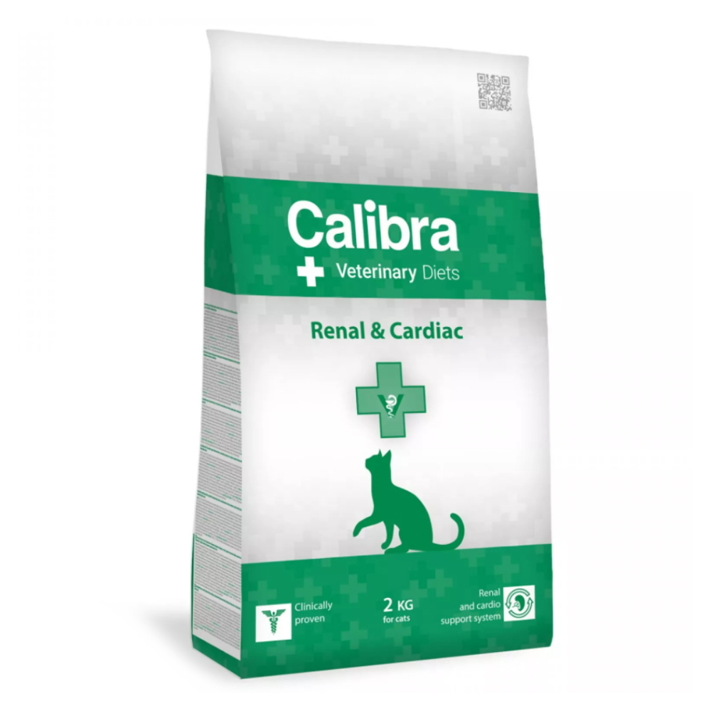 CALIBRA Veterinary Diets Renal  Cardiac granuly pre mačky, Hmotnosť balenia: 2 kg