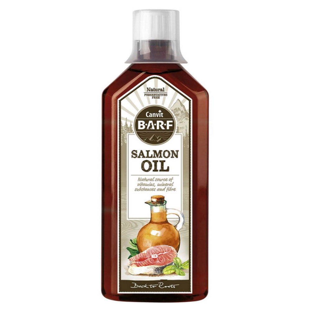 CANVIT BARF Lososový olej pre psov 500 ml
