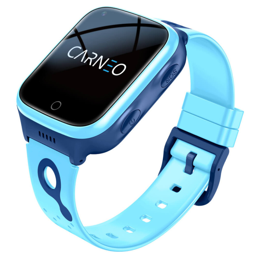 CARNEO GuardKid 4G Platinum blue detské inteligentné hodinky