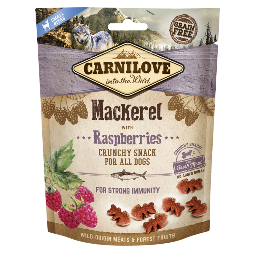CARNILOVE Dog Crunchy Snack MackerelRaspberries 200 g