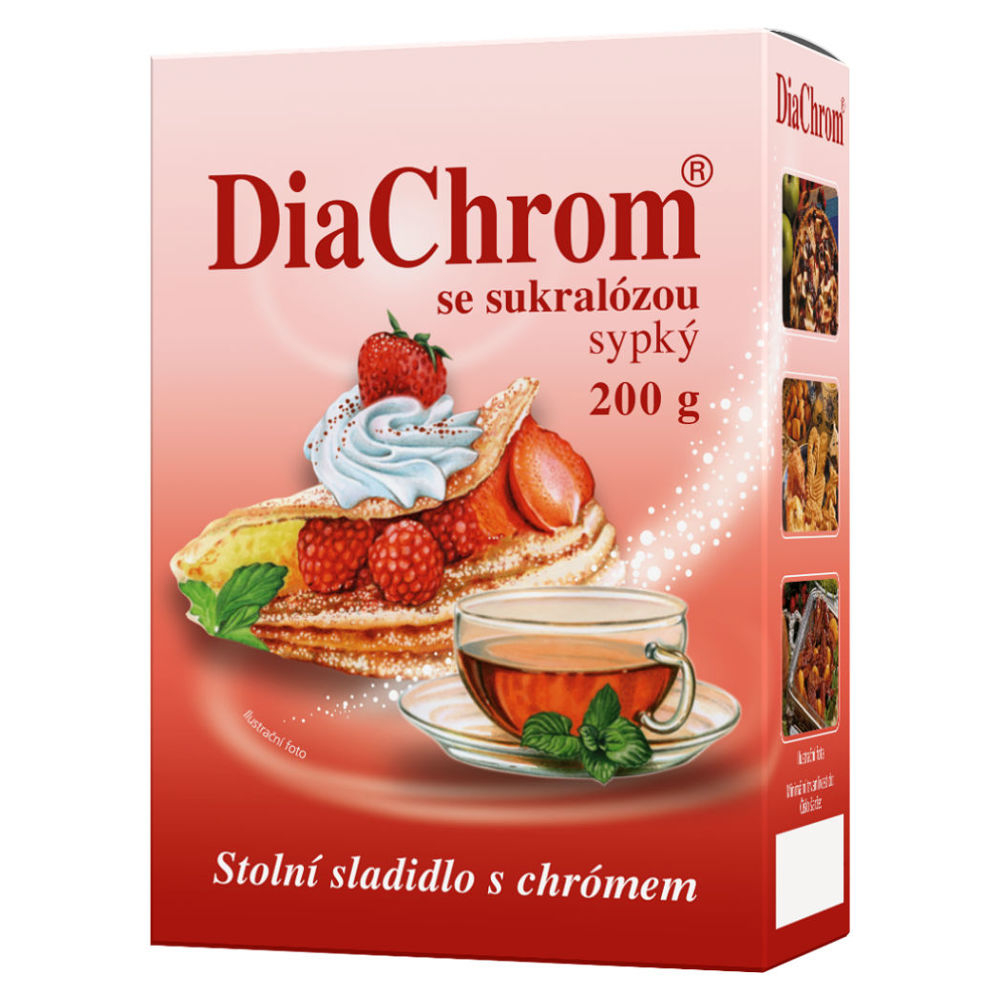 DiaChrom sa sukralózou sypký 200g nízkokalorické sladidlo