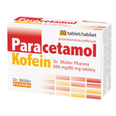 DR.MÜLLER Paracetamol Kofein 500mg65mg 20 tabliet