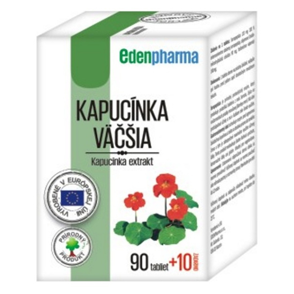 EDENPHARMA Kapucínka väčší extrakt 90  10 tablet ZADARMO