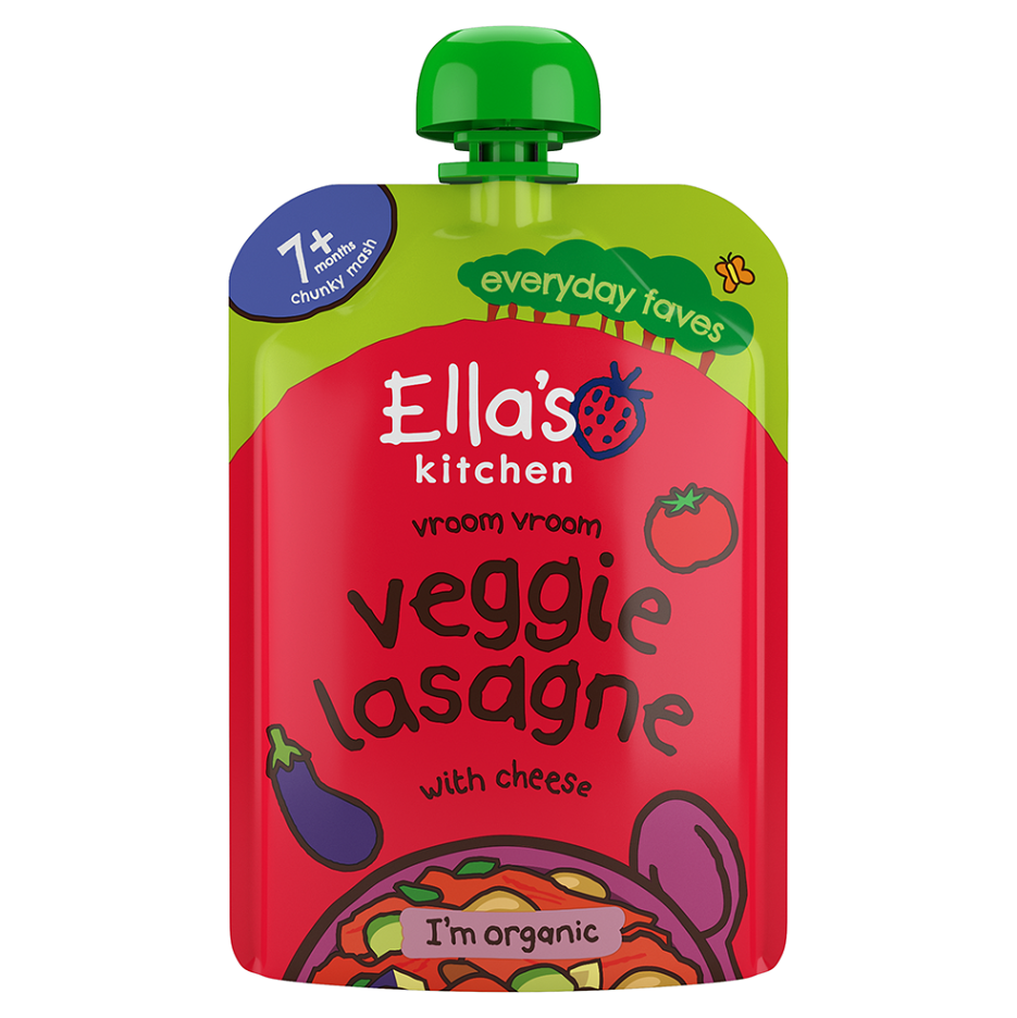 ELLAS KITCHEN Zeleninové lasagne so syrom BIO 130 g