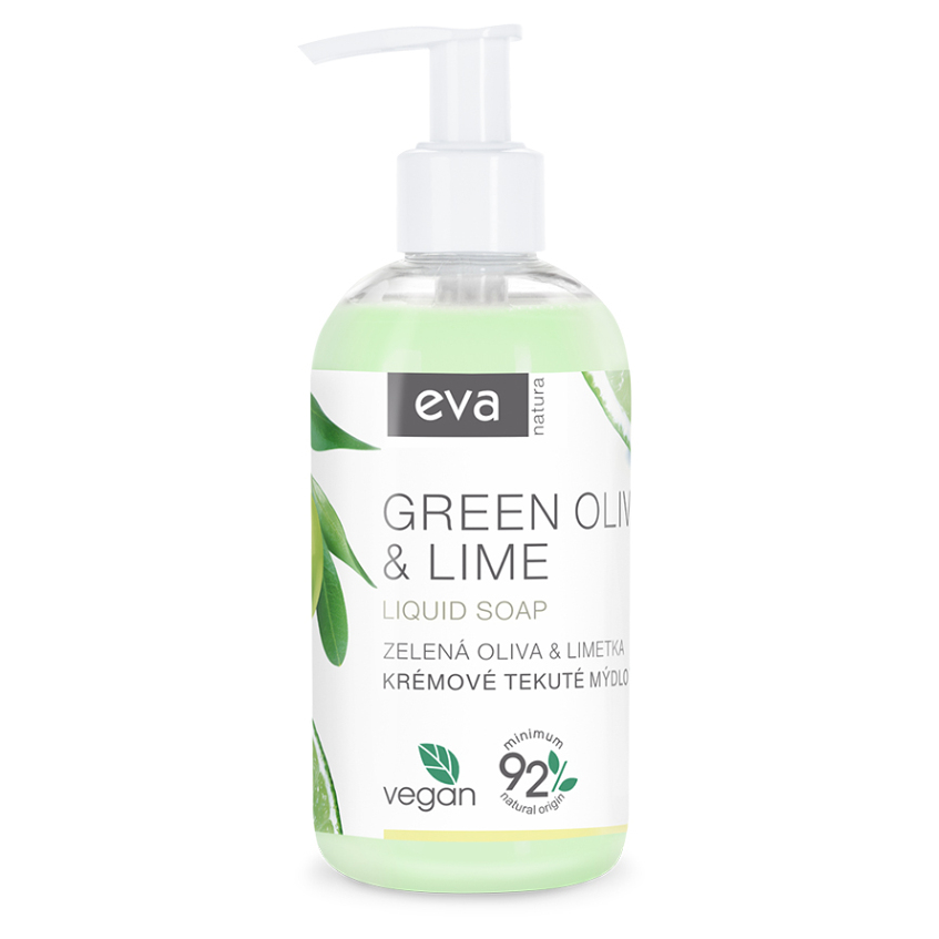EVA NATURA Krémové tekuté mydlo Zelená oliva  Limetka 250 ml